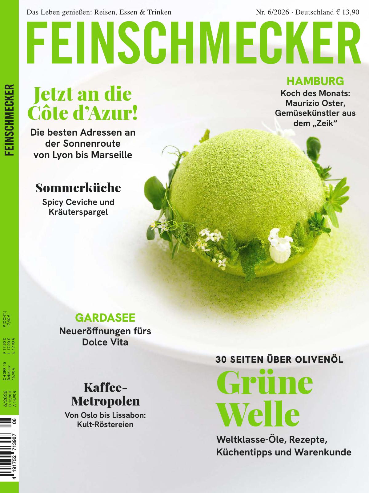 DER FEINSCHMECKER Jahresabo Print + Digital